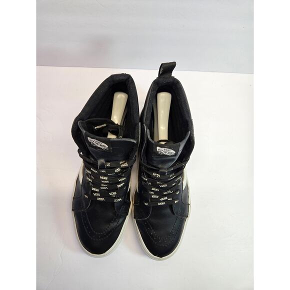 Vans Off The Wall Size 8 Mens 9.5 WMN Sk8 Hi Mid Leather Skate Shoes Sneakers - Picture 6 of 9